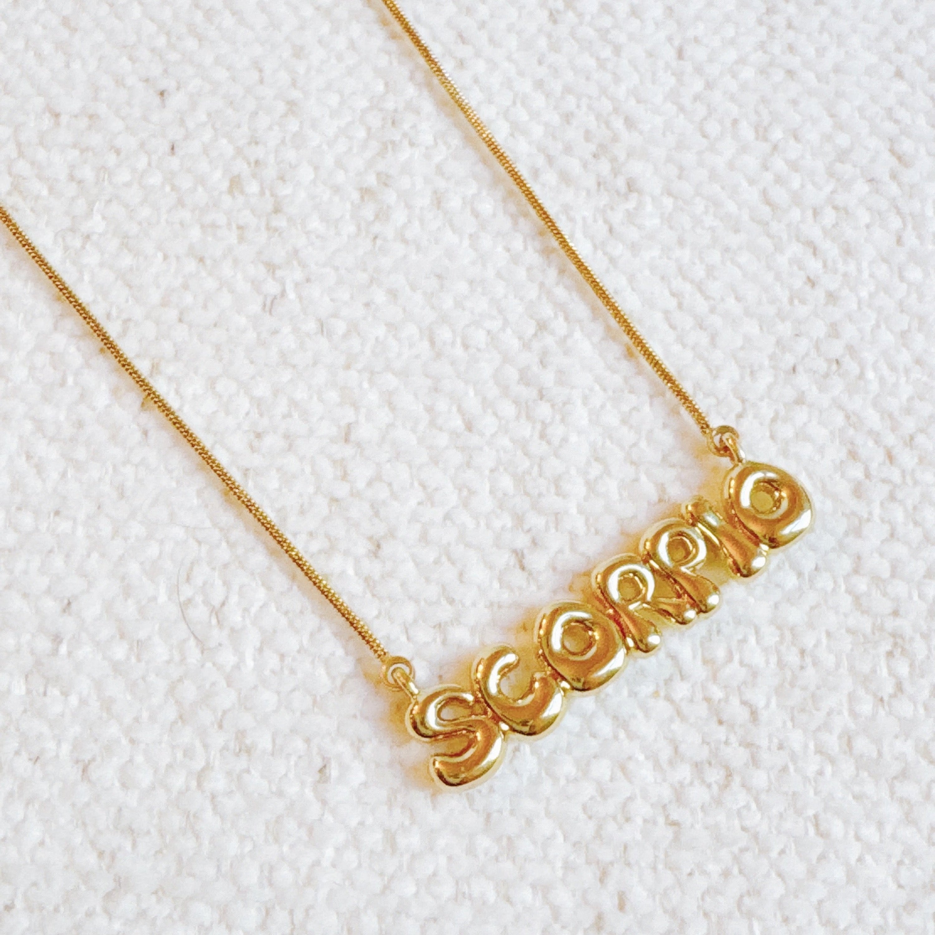 Balloon Letter Zodiac Necklace