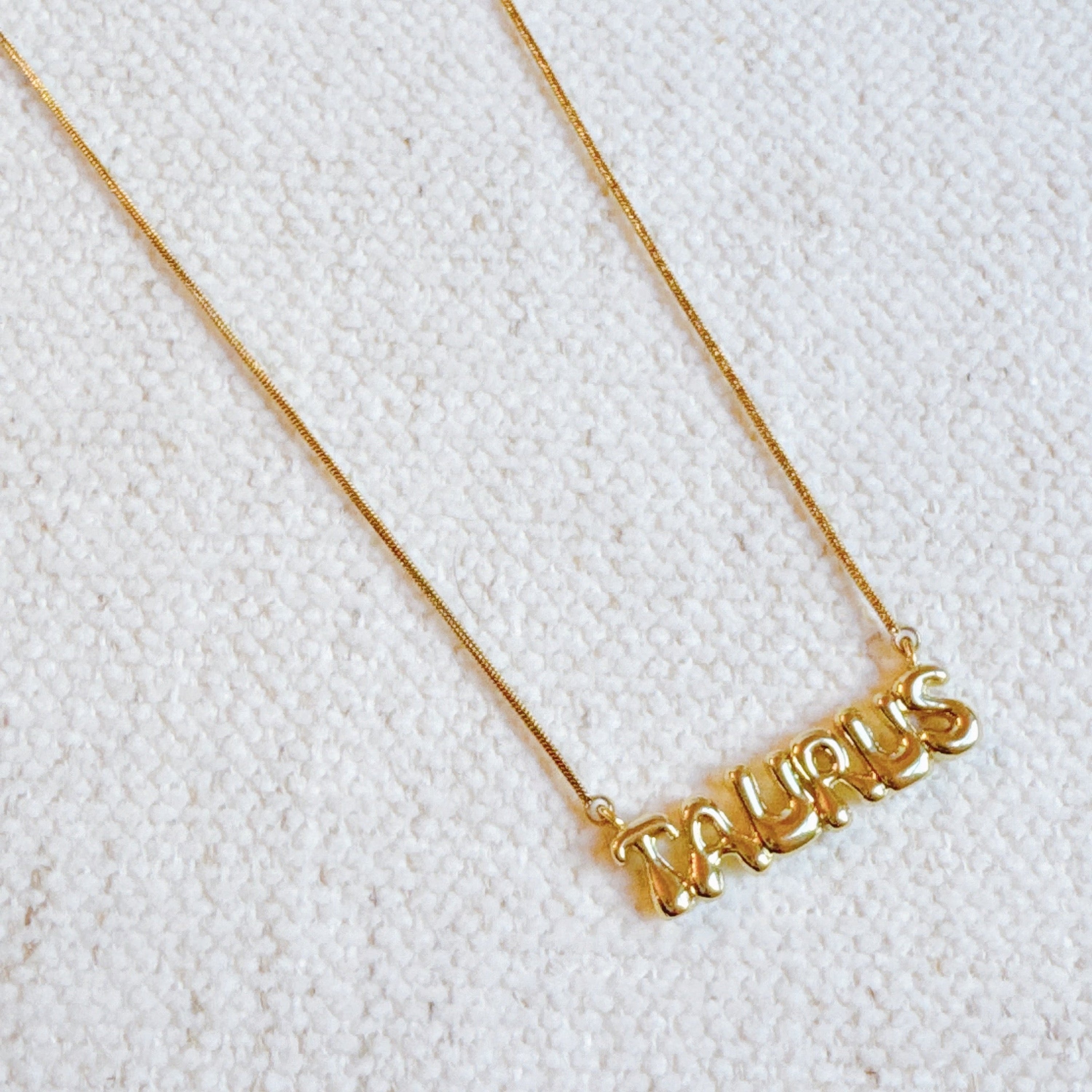 Balloon Letter Zodiac Necklace