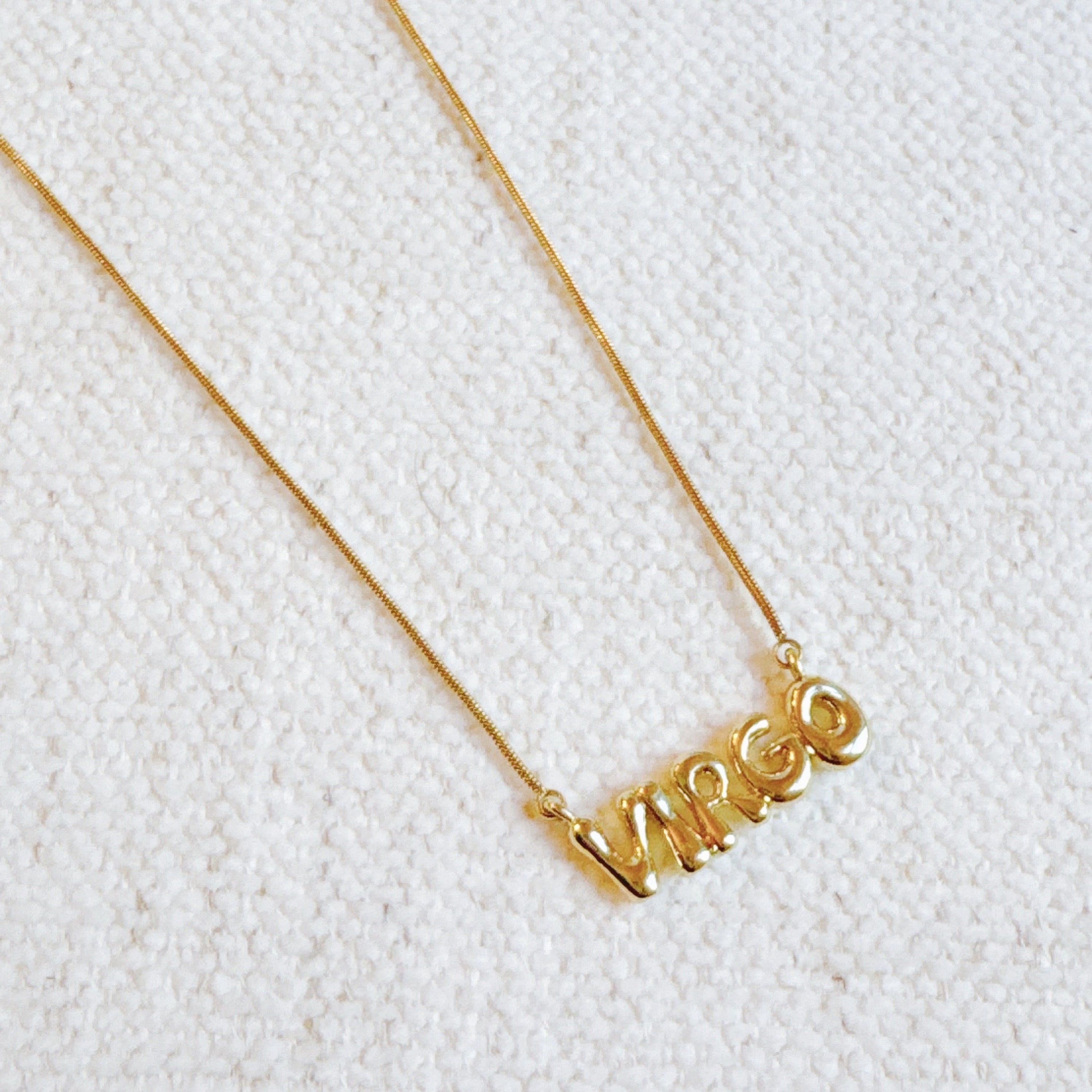 Balloon Letter Zodiac Necklace