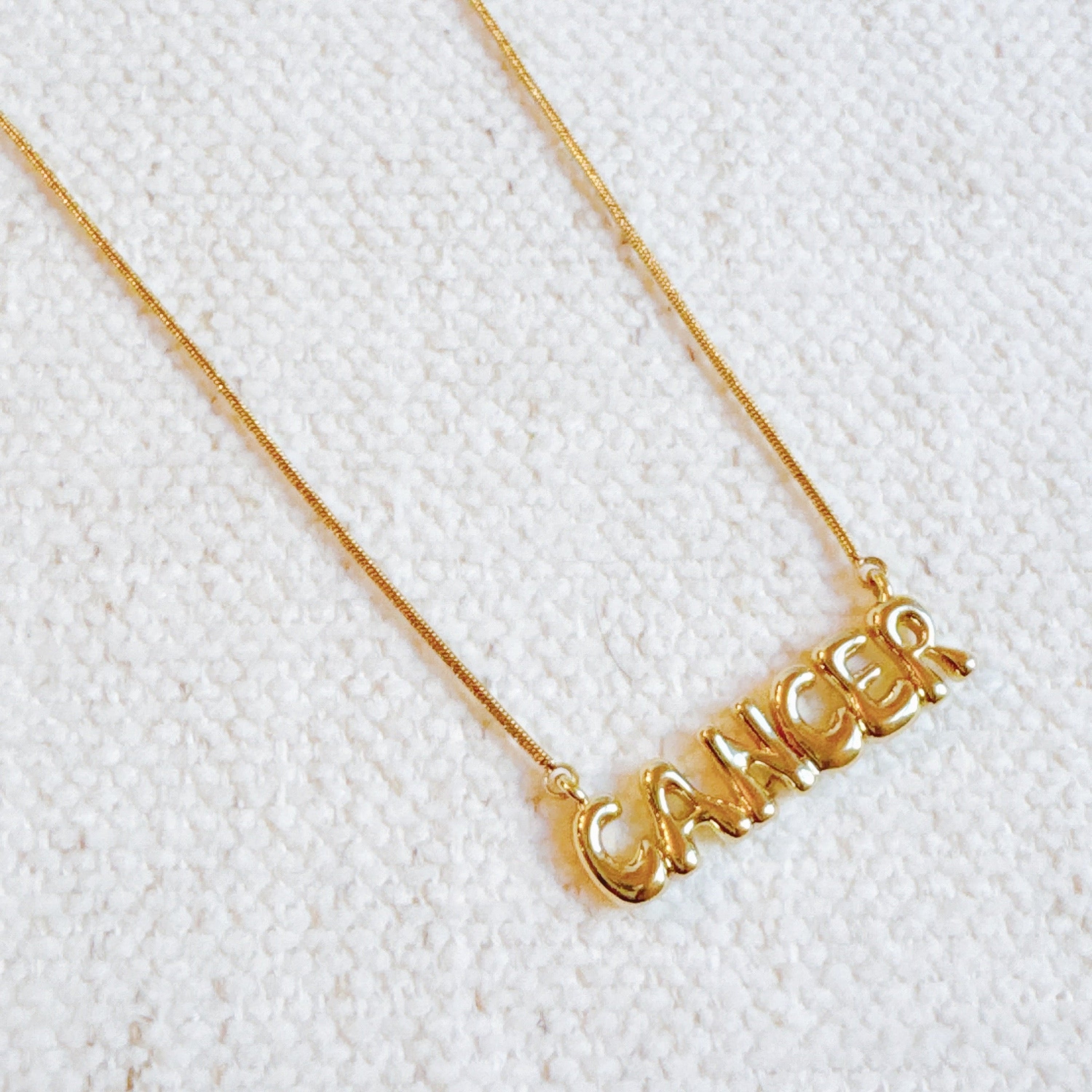 Balloon Letter Zodiac Necklace