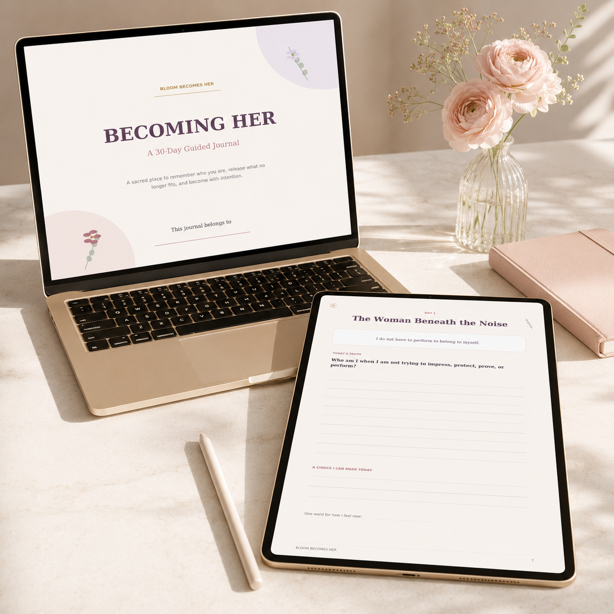 Becoming Her: A 30-Day Guided Digital Journal