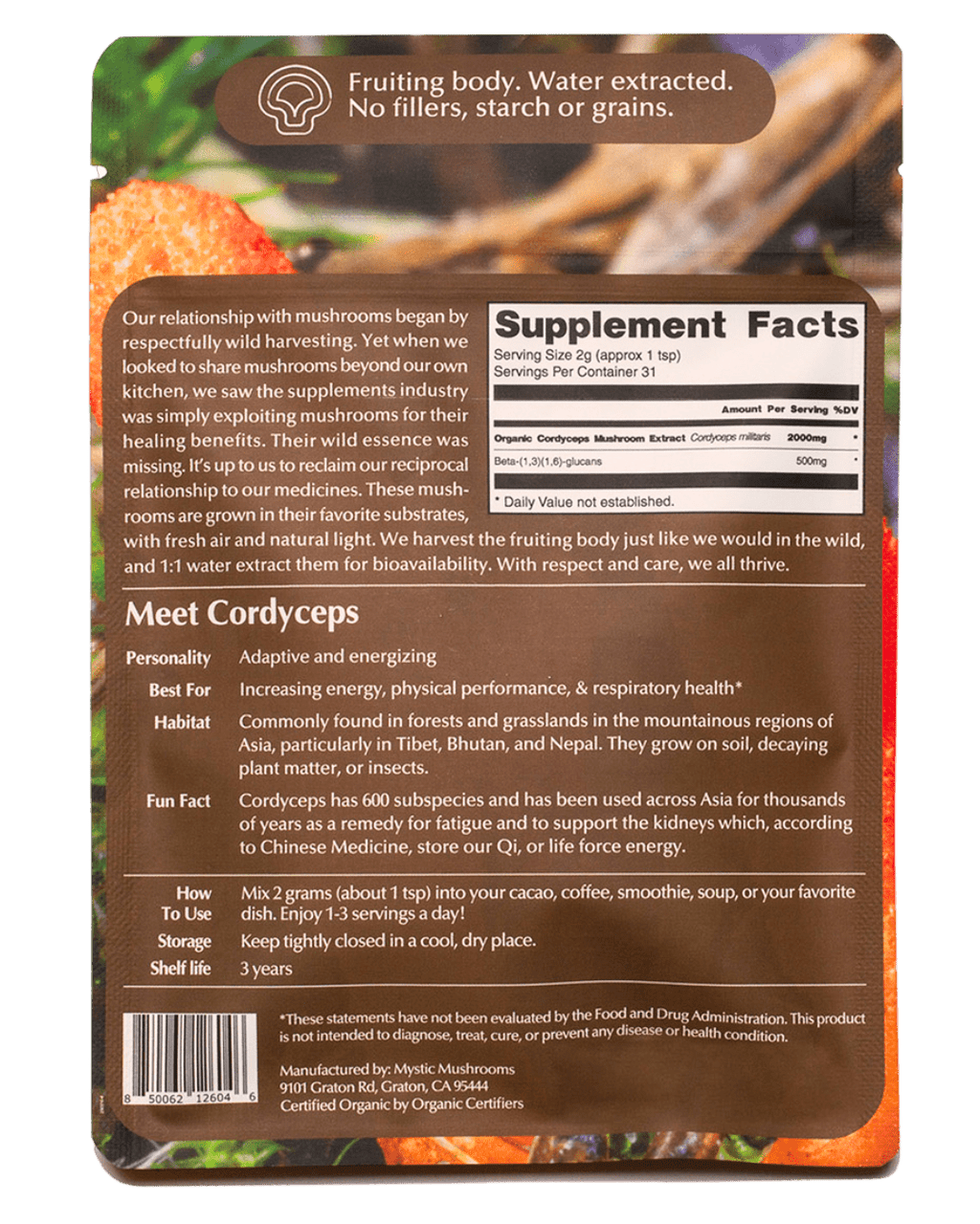 Cordyceps Mushroom Extract