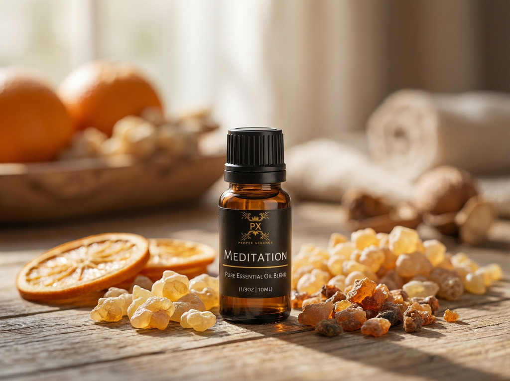 Meditation Essential Oil Blend – Sacred Grounding & Spiritual Clarity