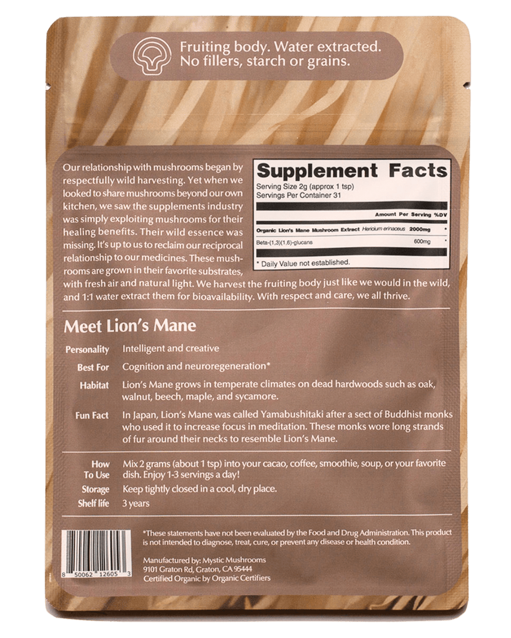 Lion's Mane Mushroom Extract