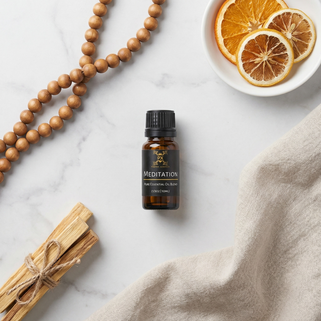 Meditation Essential Oil Blend – Sacred Grounding & Spiritual Clarity