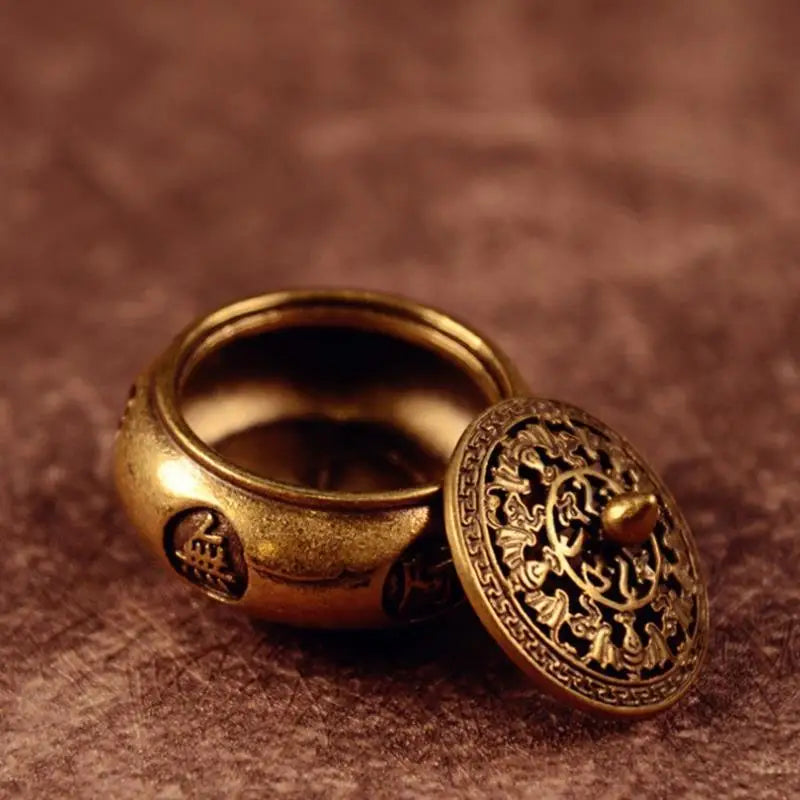Celestial Zodiac Brass Incense Burner