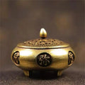 Celestial Zodiac Brass Incense Burner