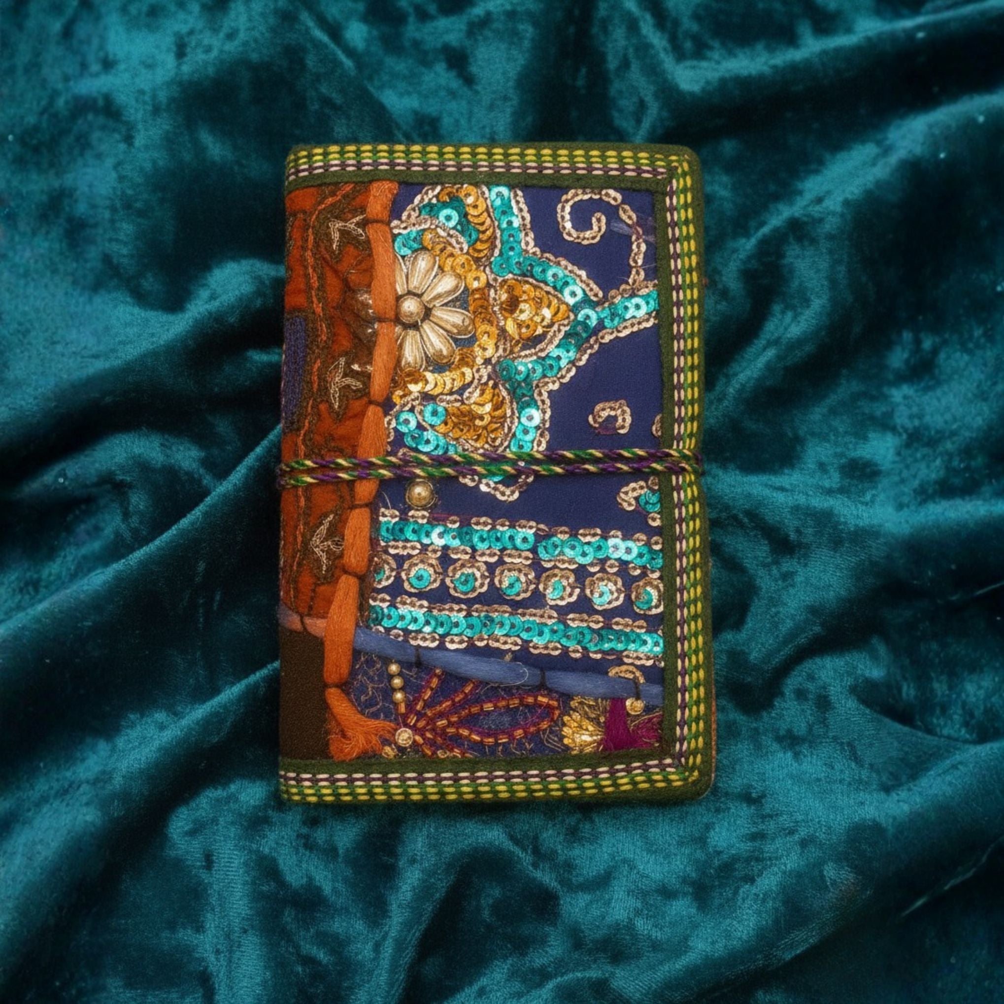 Handcrafted Recycled Sari Journal