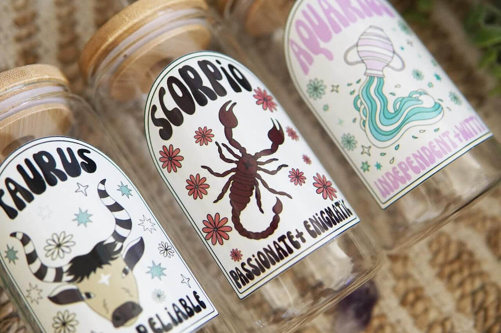 Zodiac Glass Cups & Tumblers