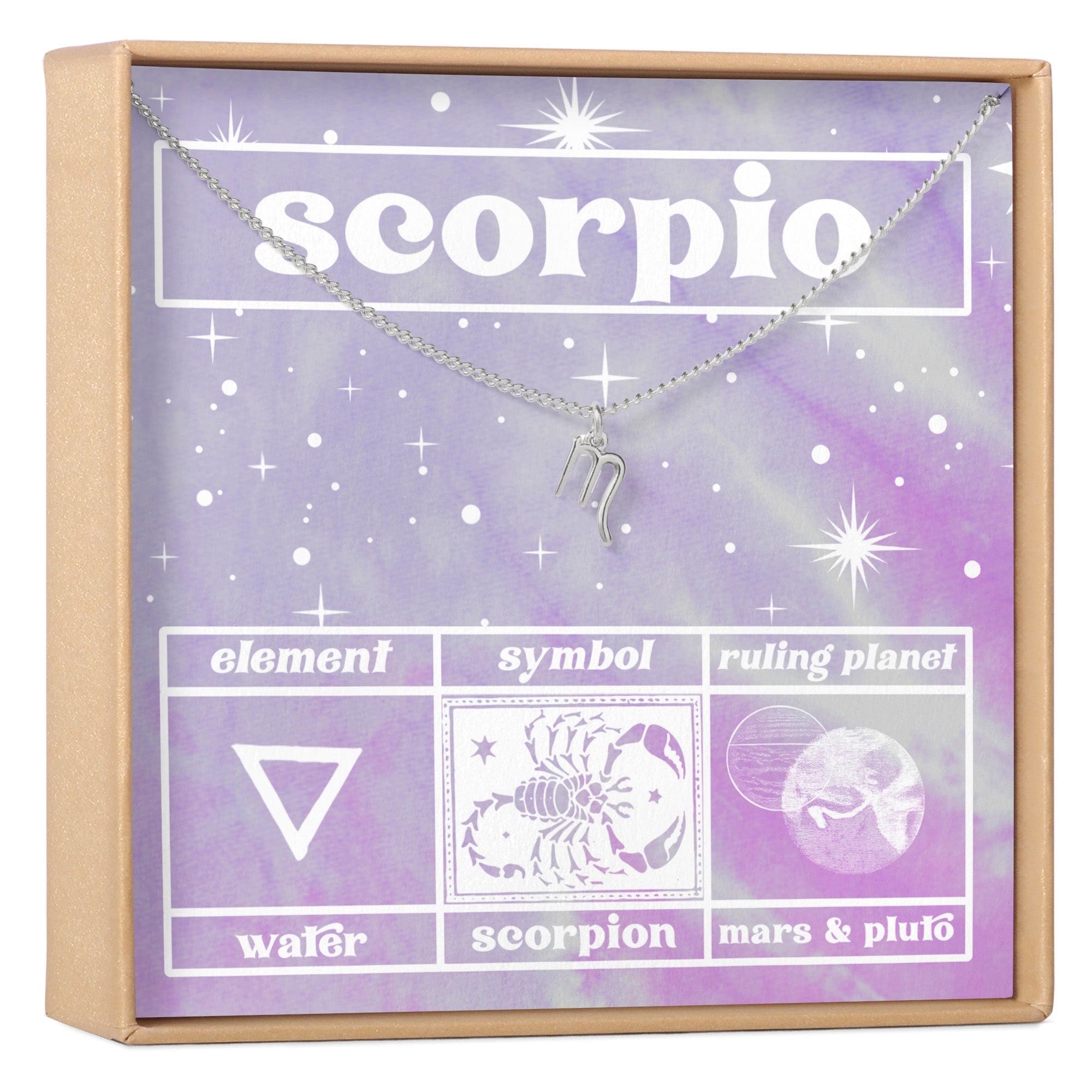 Celestial Scorpio Zodiac Necklace