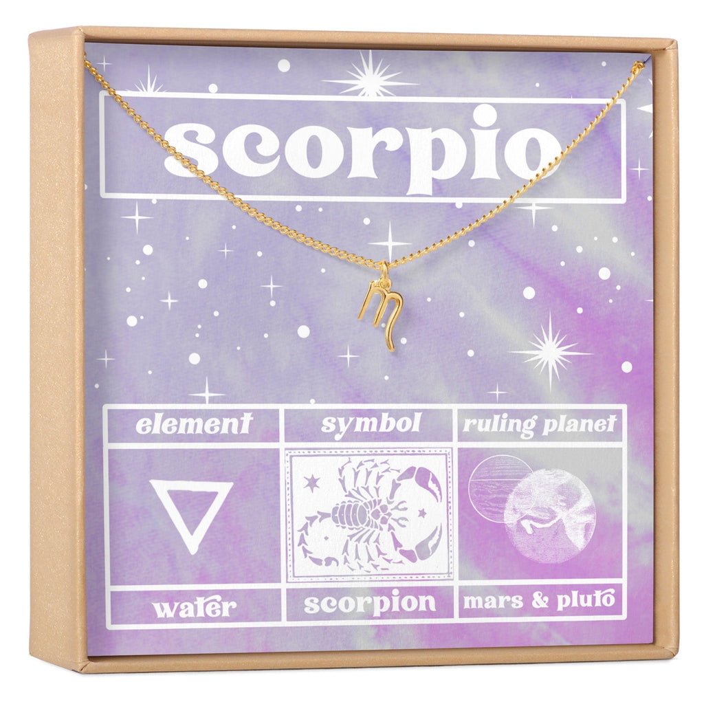 Celestial Scorpio Zodiac Necklace
