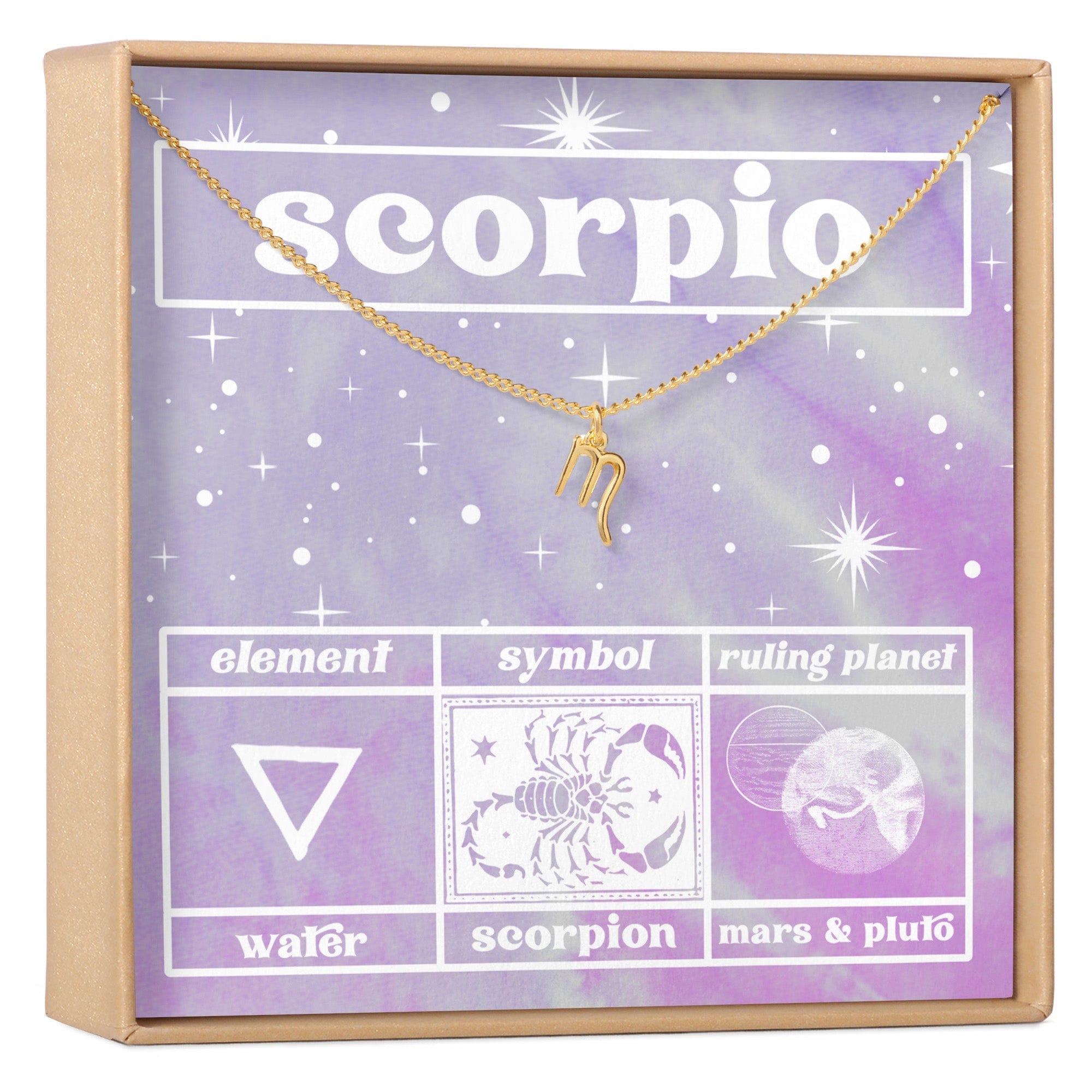 Celestial Scorpio Zodiac Necklace
