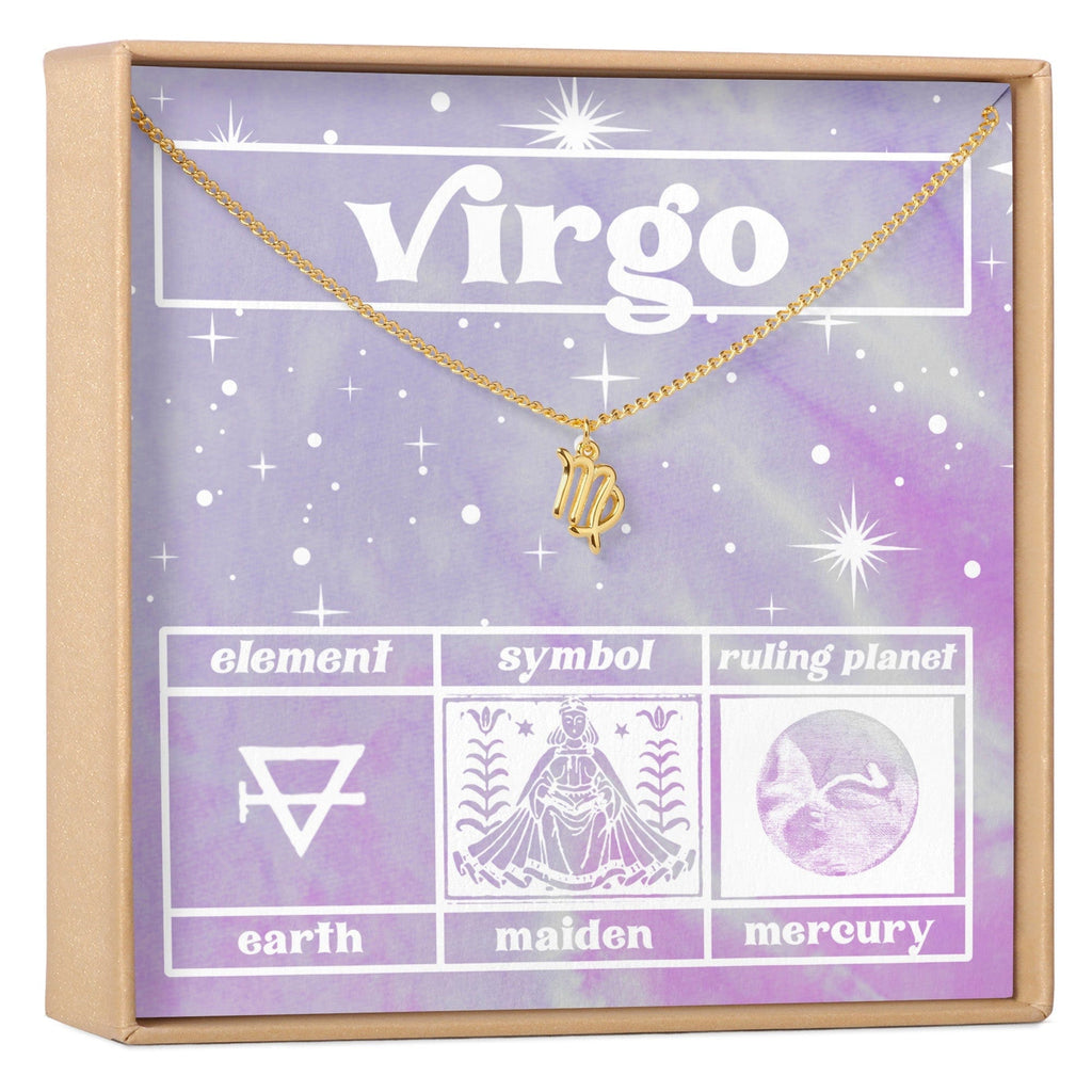 Celestial Virgo Zodiac Necklace