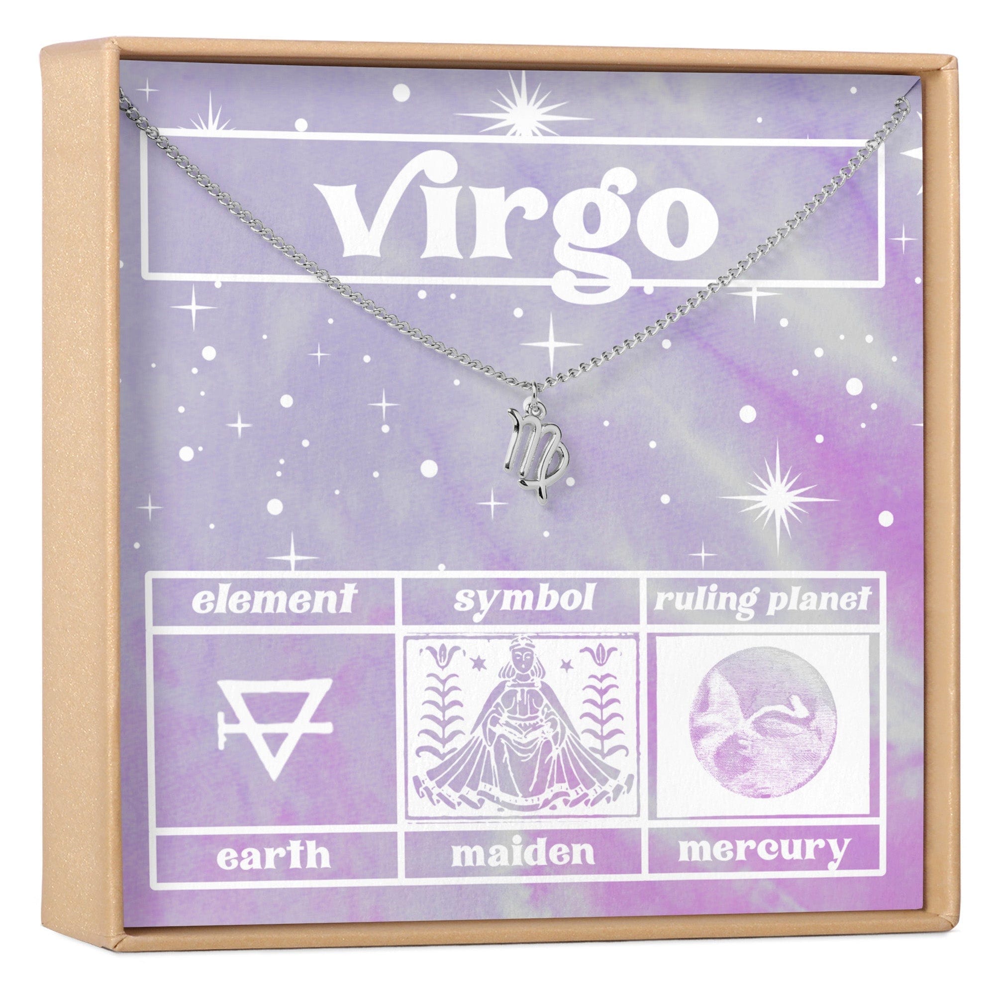 Celestial Virgo Zodiac Necklace
