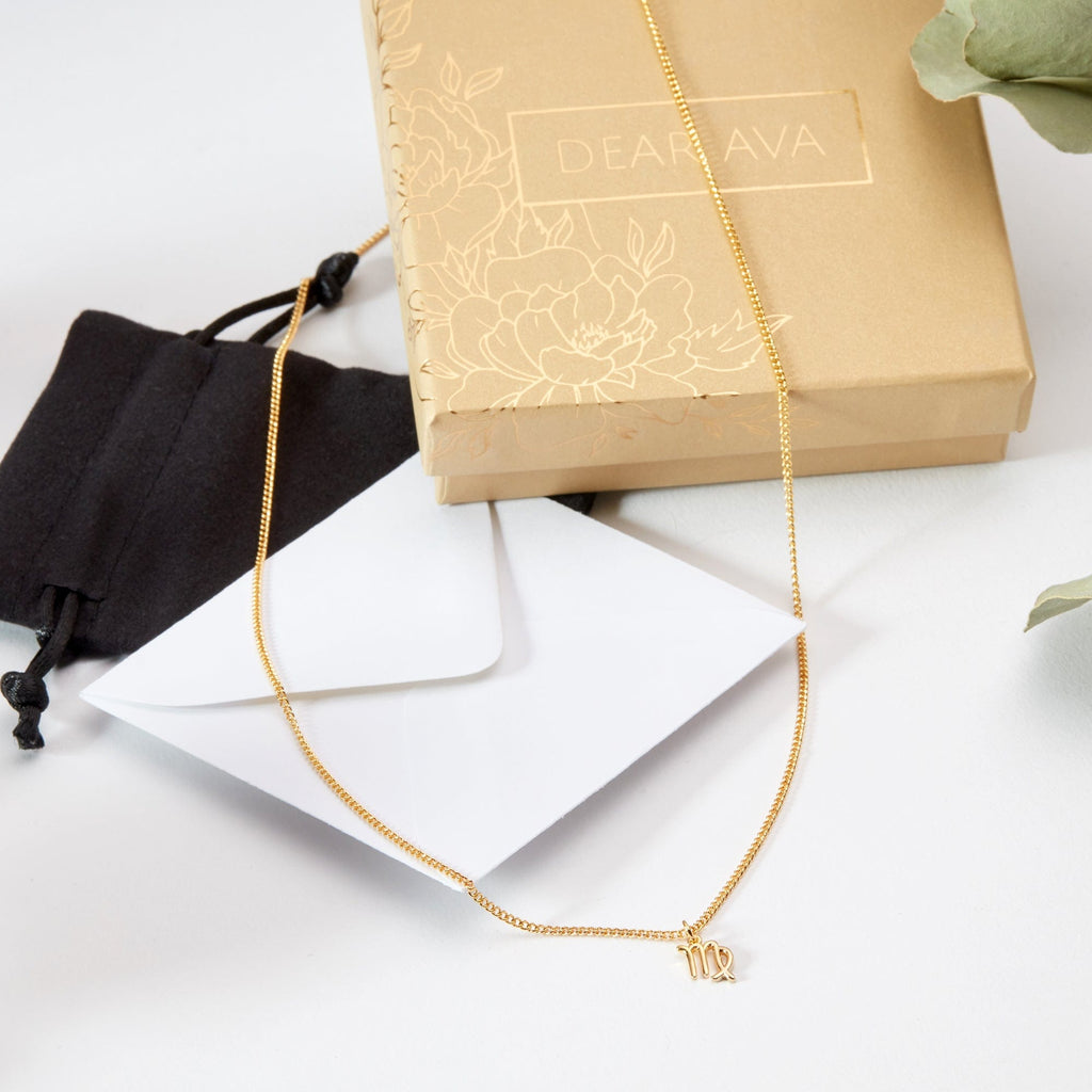 Celestial Virgo Zodiac Necklace